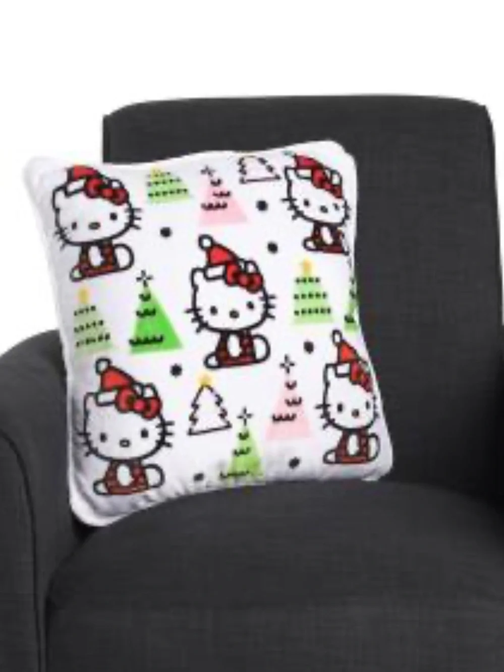 2pk Hello Kitty Holiday 18inch square pillow and shaped head pillow
